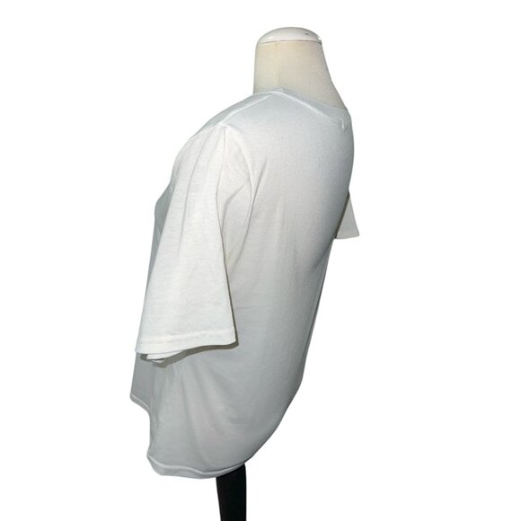 Shein Romantic Graphic White Short-Sleeve T-Shirt For Women - Size XL - Picture 6 of 8